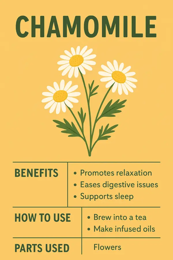 chamomile-infographic chamomile benefits infographic