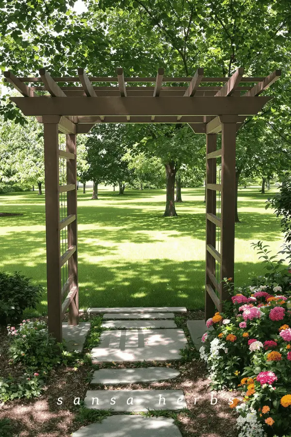garden-trellis simple arbor