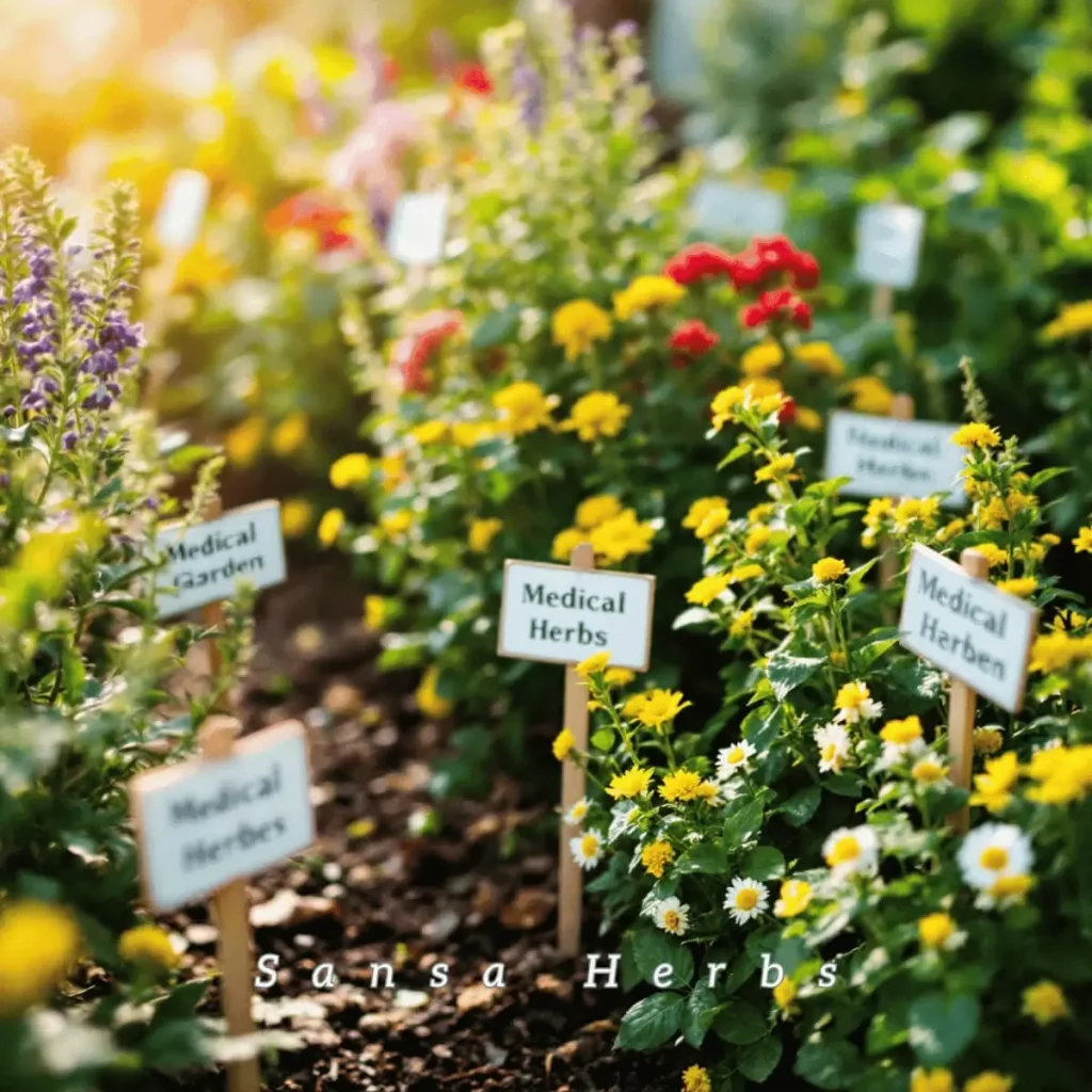 medicinal herbs garden