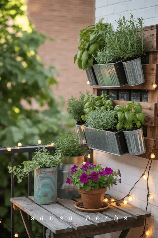 small-balcony-garden Vertical planter idea for small patio garden