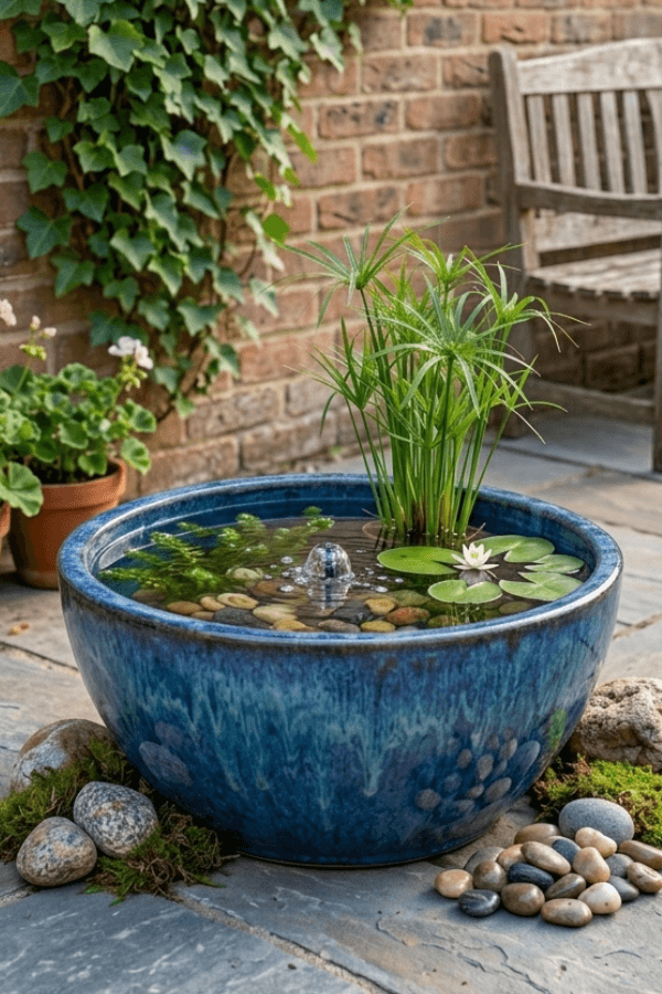 solar birdbath