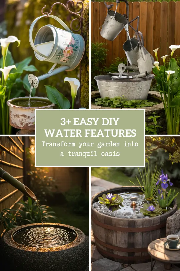 diy water feature ideas